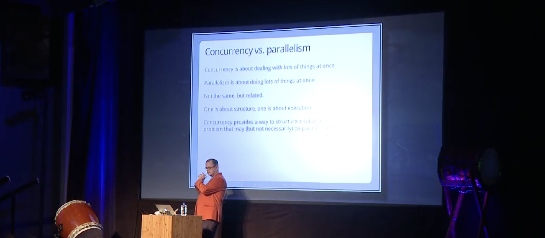 Concurrency vs. parallelism